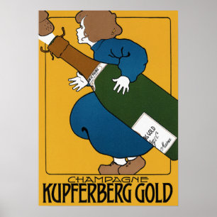 Poster Champanhe Vintage Kupferberg