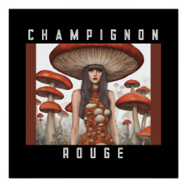 Póster Champignon Rouge