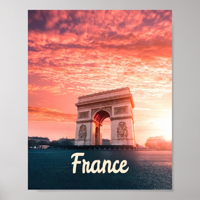 Poster Champs-Élysées França Paris (Frente)