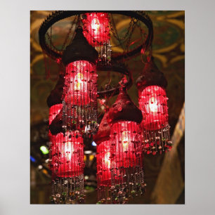 Póster Chandelier à venda, Khan el Khalili Bazaar,