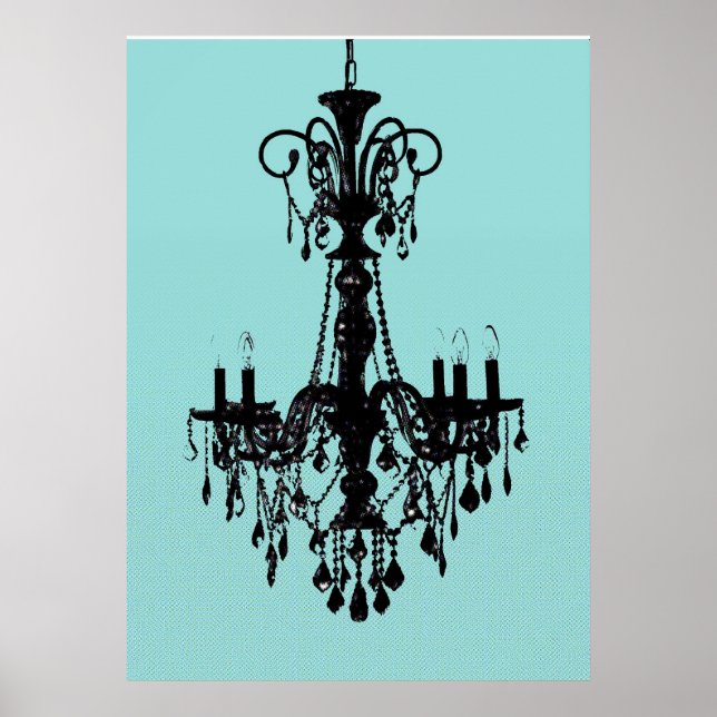 Póster Chandelier Blue (Frente)