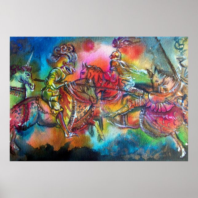 POSTER CHANSON DE ROLAND/ COMBATE DE KNIGHTS NO TURNO (Frente)