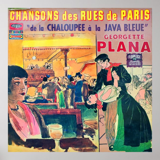 Poster Chansons, manga de recorde francês. (Frente)