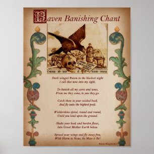 PÓSTER CHANTE DE BANISHAGEM DE RAVEN