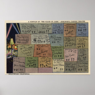 Póster Chão da Fama, Teatro Chinês do Grauman