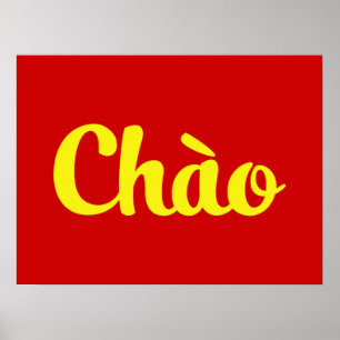 Póster Chào/olá! ~ Vietnam/vietnamita/Tiếng Việt