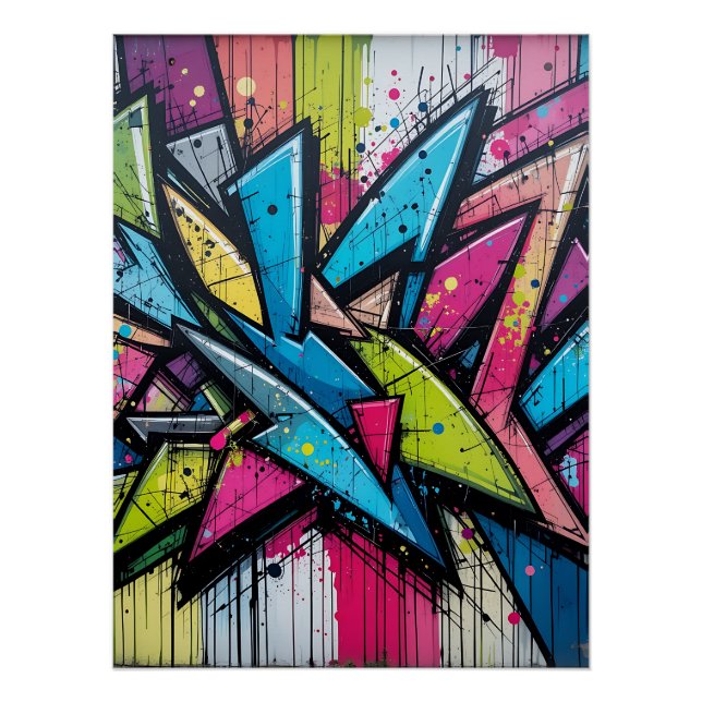 Póster Chaos & Harmony: Abstract Graffiti Explosion (Frente)