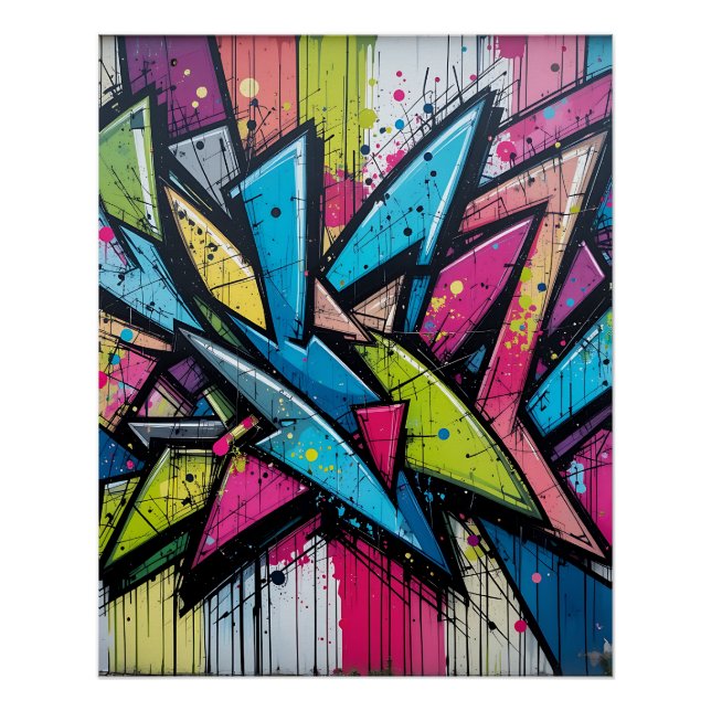 Póster Chaos & Harmony: Abstract Graffiti Explosion Poste (Frente)