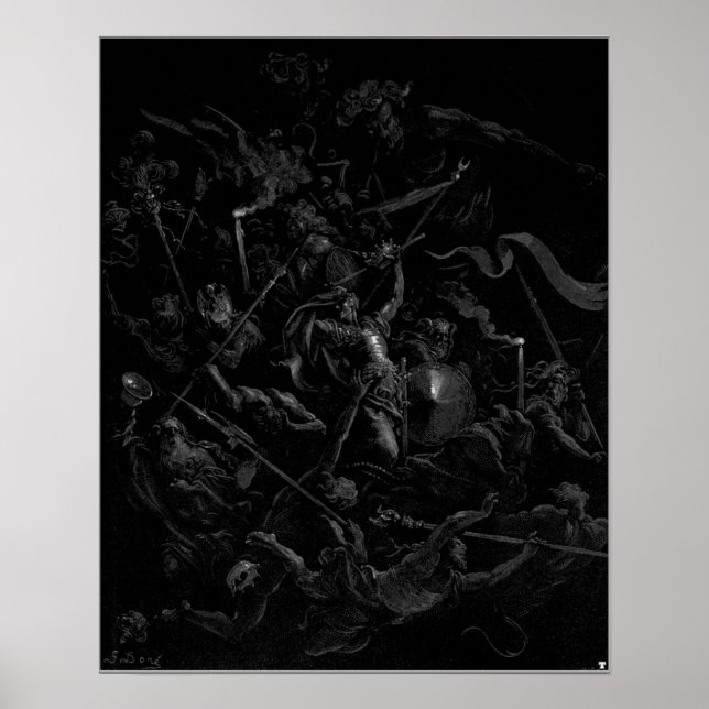 Poster Chaos Watts Gustave Dore (Frente)