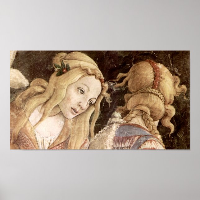 Poster Chapel de Botticelli-Sistina - A juventude de Mois (Frente)