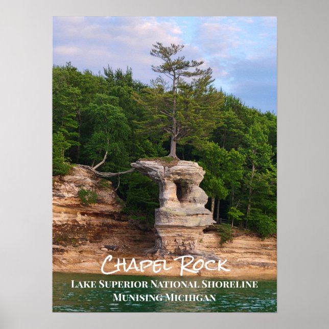 Poster Chapel Rock Lake Superior (Frente)