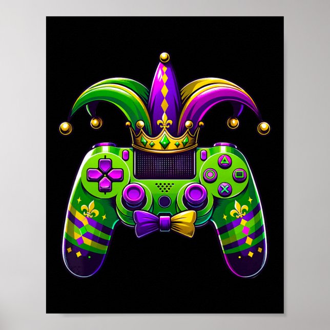 Poster Chapéu de Bobo de Controle de Jogo de Vídeo de Mar (Frente)