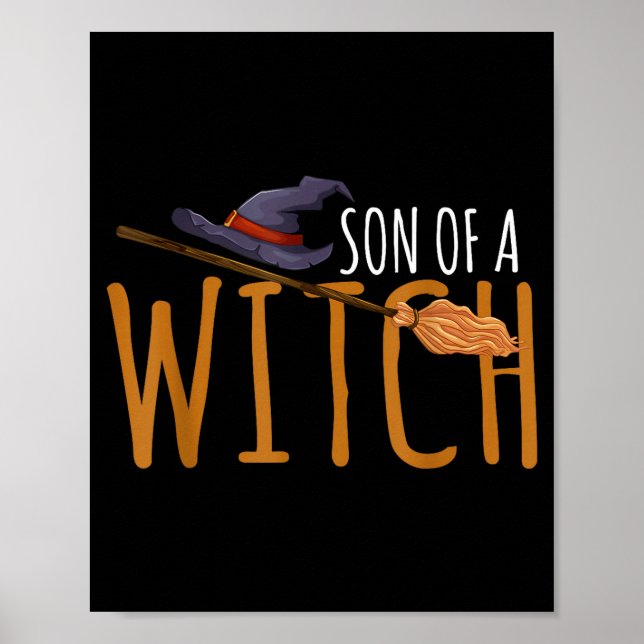 Poster Chapéu de halloween do filho da bruxa  (Frente)