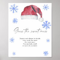 Chapéu de Papai Noel - adivinha a doce bagunça
