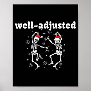 Poster Chapéu de Papai Noel Esqueleto Bem Ajustado Quirop