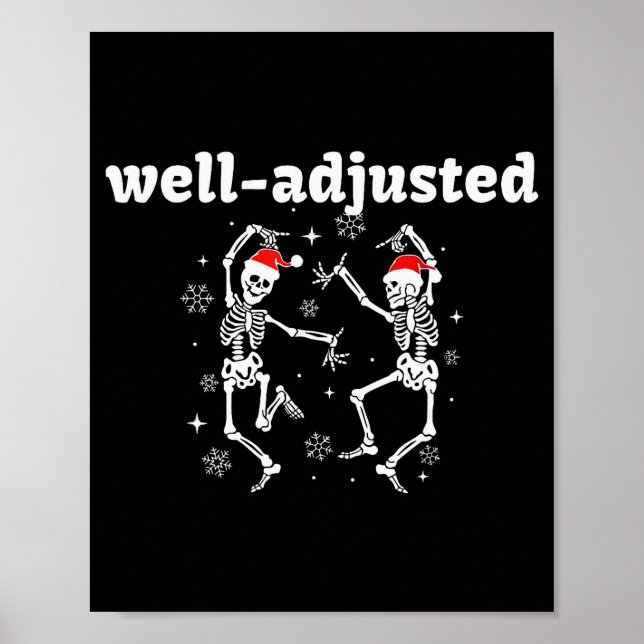 Poster Chapéu de Papai Noel Esqueleto Bem Ajustado Quirop (Frente)