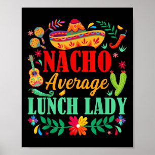 Poster Chapéu de Sombrero de Senhora de Almoço Não Médio