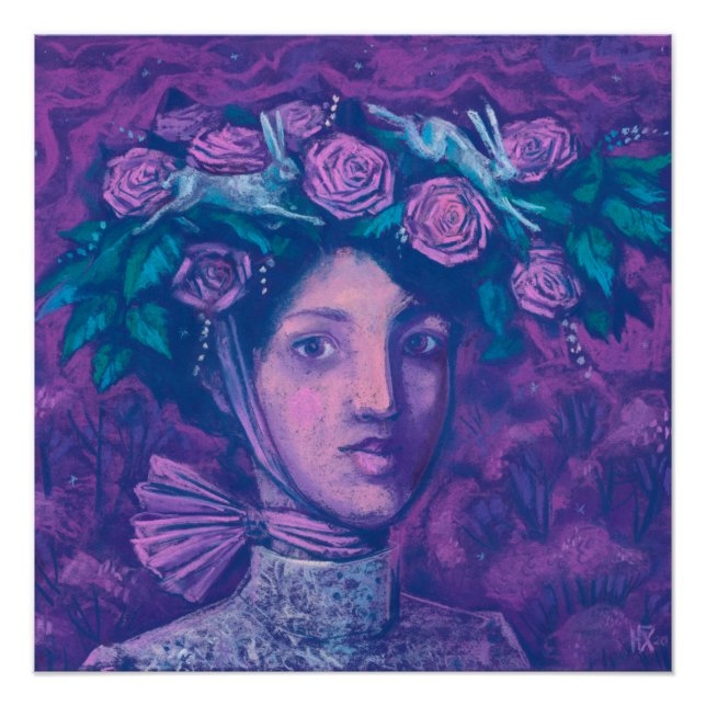 Póster Chapéu de Verão, Retrato Surreal Fantasia de Verão (Frente)