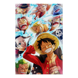 Póster Chapéus de Palha de One Piece Wano