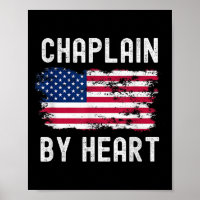 Chaplain Usa Flag Profissão Retroativa