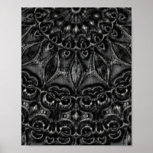 Poster Charcarvão Mandala