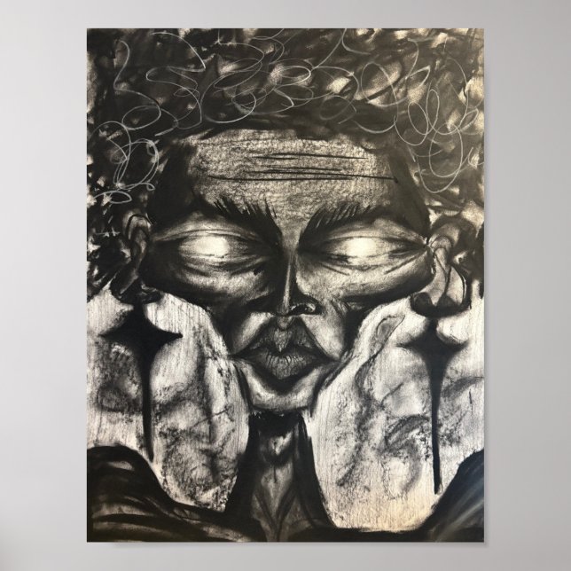 Poster charcoal portrait poc (Frente)