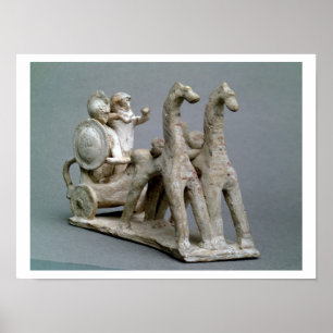 Poster Chariot e cavalos, do túmulo da princesa Nefe