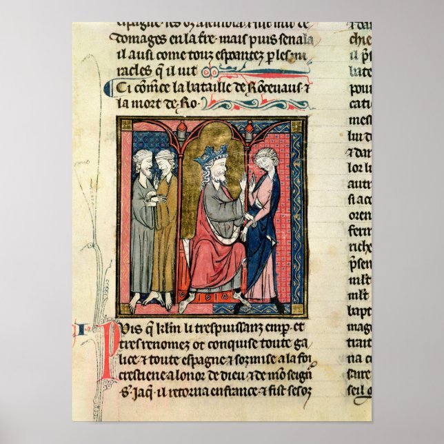 Póster Charlemagne enviando Ganelon (Frente)