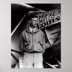 PÓSTER CHARLES 1927 LINDBERGH