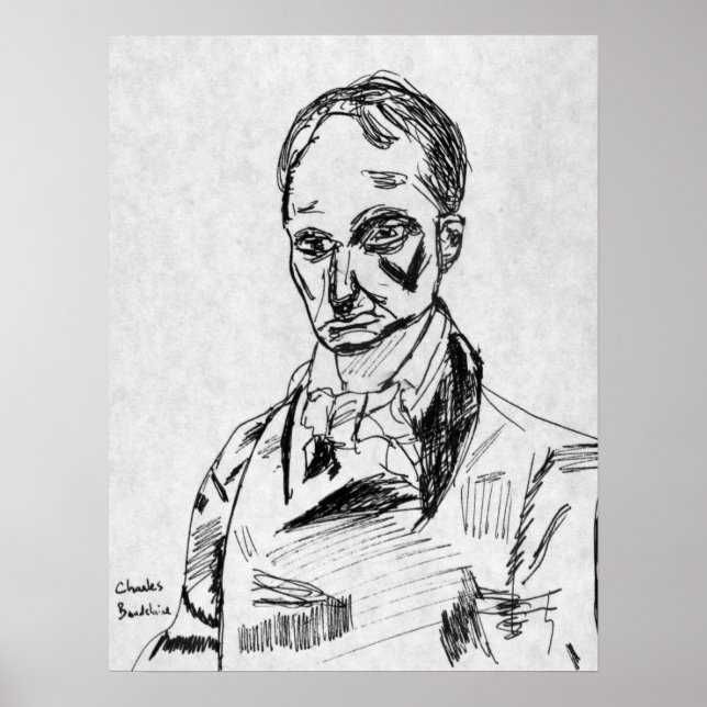 Póster Charles Baudelaire (Frente)