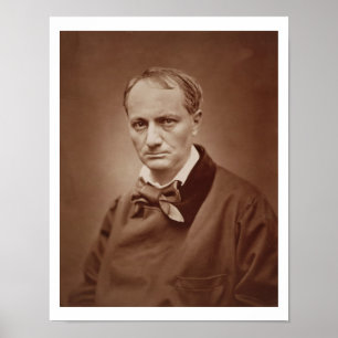 Póster Charles Baudelaire (1821-67), poeta francês,