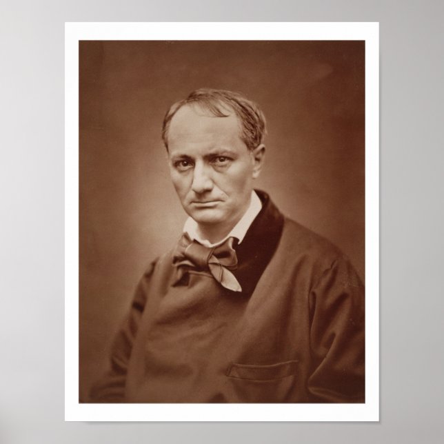 Póster Charles Baudelaire (1821-67), poeta francês, retra (Frente)