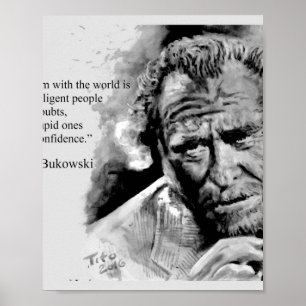 Poster Charles BUKOWSKI - Citação pessoas