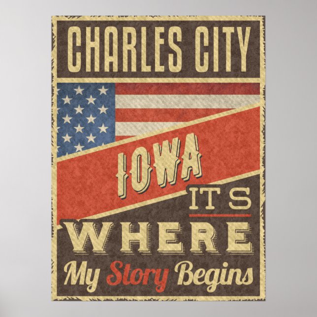 Poster Charles City Iowa (Frente)
