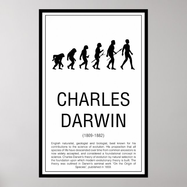 Poster Charles Darwin (Frente)