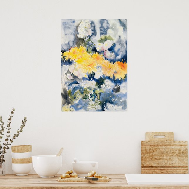 Poster Charles Demuth - Amarelo e Azul, (Cozinha)