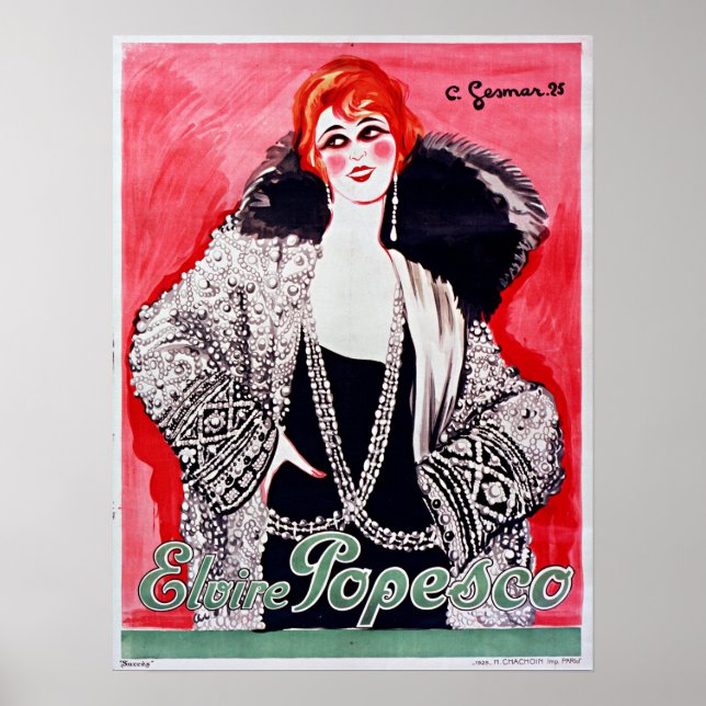 Póster Charles Gesmar Elvire Popesco (Frente)