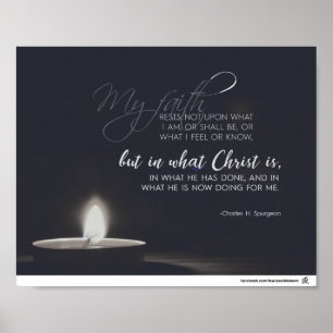 Poster Charles H. Spurgeon - sozinho em Cristo