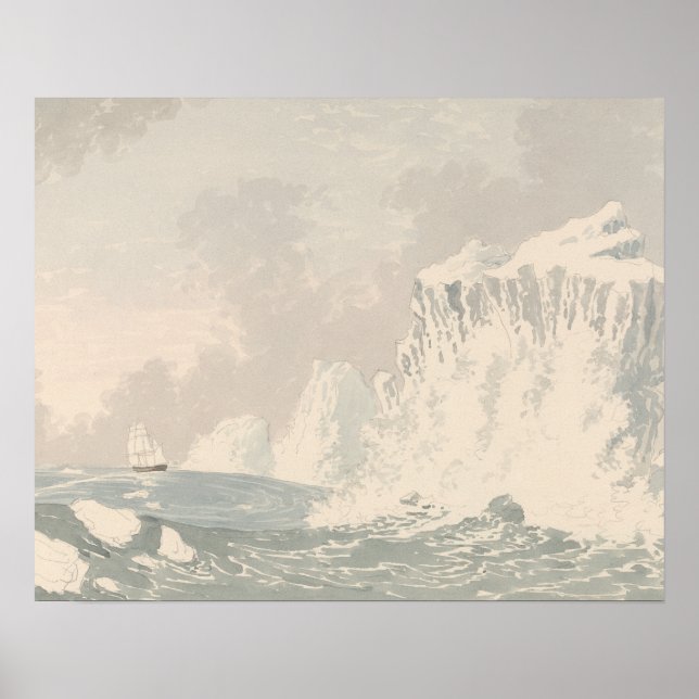 Poster Charles Hamilton Smith - Situação da H.M.S. Hecla (Frente)