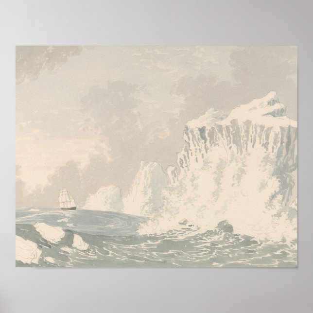 Poster Charles Hamilton Smith - Situação de H.M.S. Hecla (Frente)