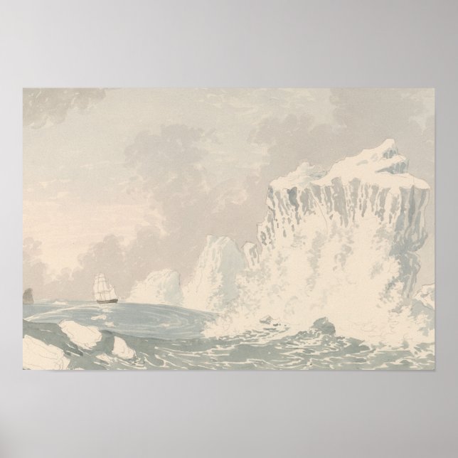 Poster Charles Hamilton Smith - Situação de H.M.S. Hecla (Frente)