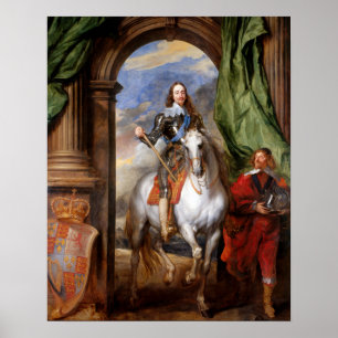 Póster Charles I on Horseback by Van Dyck
