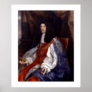 Póster Charles II de Grâ Bretanha e de Ireland