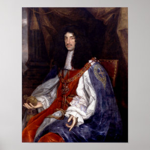 Póster Charles II de Grâ Bretanha e de Ireland