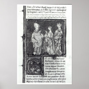 Póster Charles III o simples com sua esposa e sua
