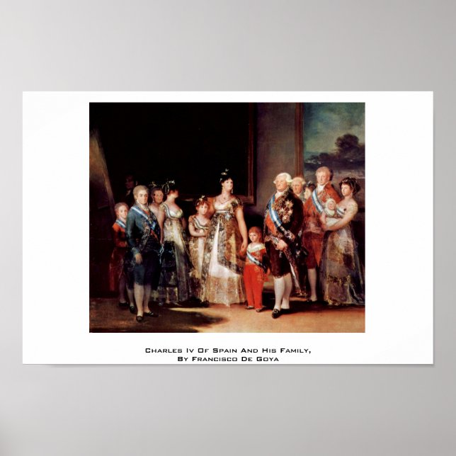 Póster Charles Iv Da Espanha E Da Família (Frente)