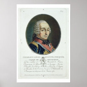 Póster Charles-Louis-Auguste Fouquet (1684-1761) 'do Po