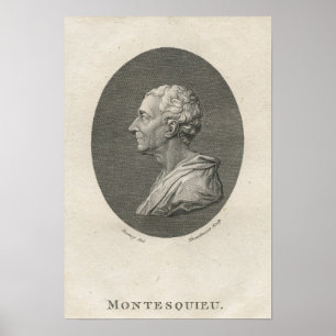 Póster Charles Louis de Secondat, Baron de Montesquieu