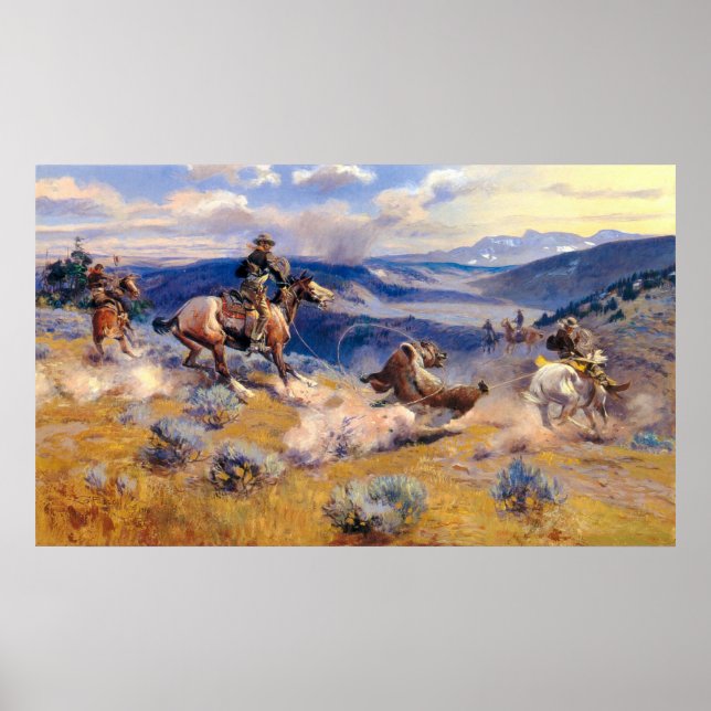 Poster Charles M. Russell's Loops e Swift Horses (1916) (Frente)