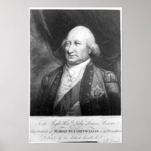 Poster Charles, marquês de Cornwallis, 1799